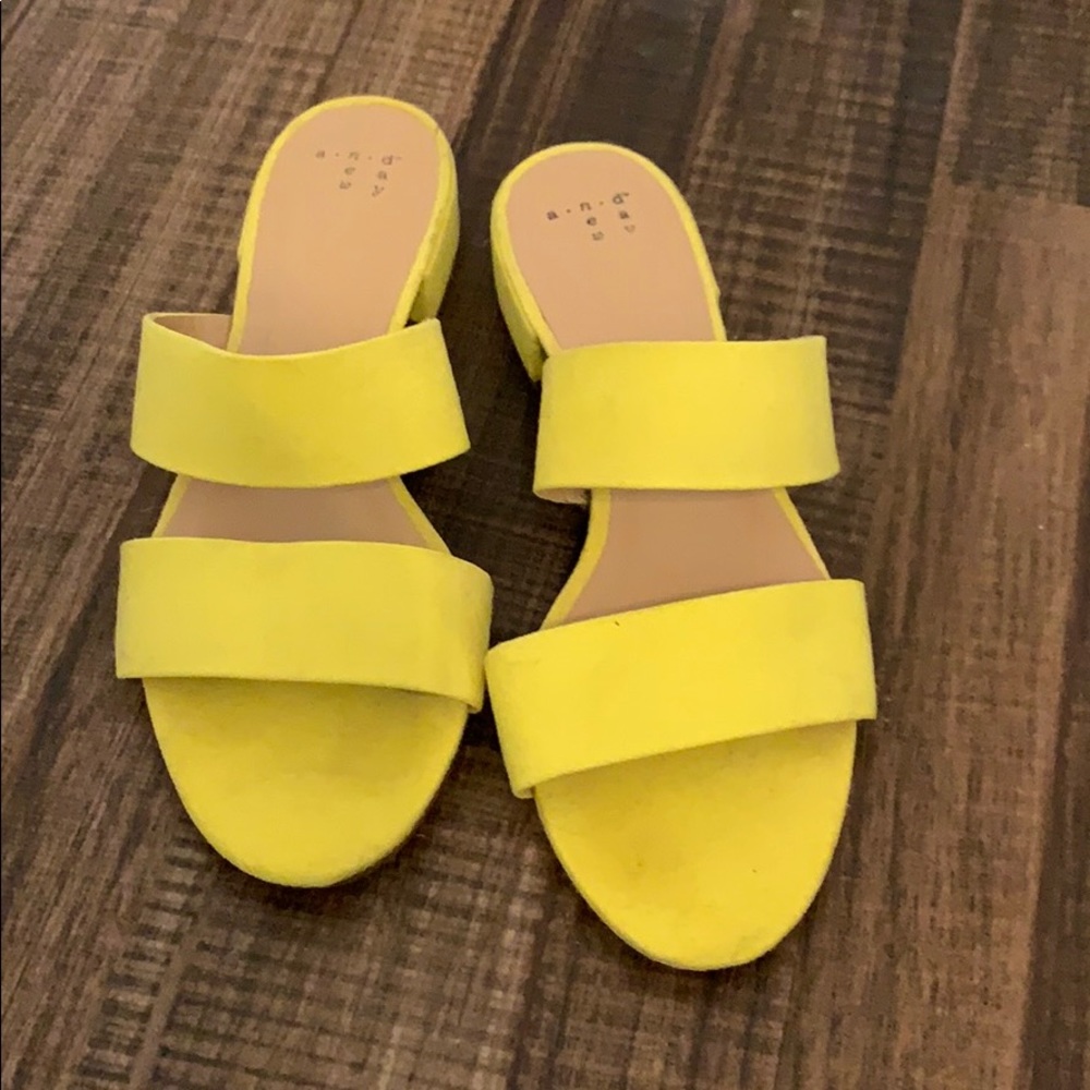 yellow sandals